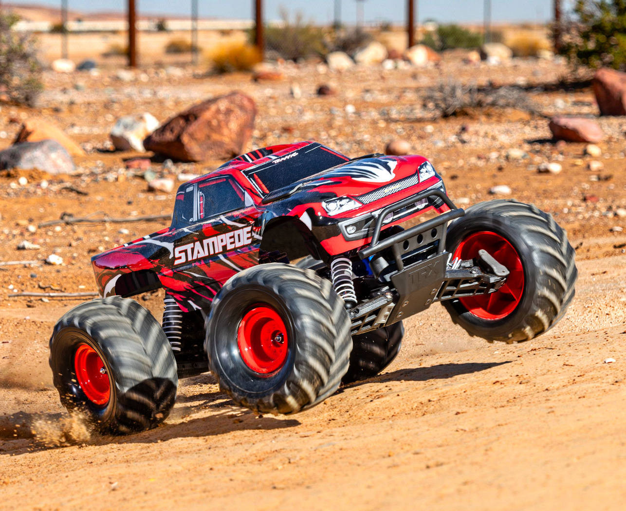 Traxxas Stampede 2WD 1/10 RTR RödX NiMH Batteri & USB-C Laddare