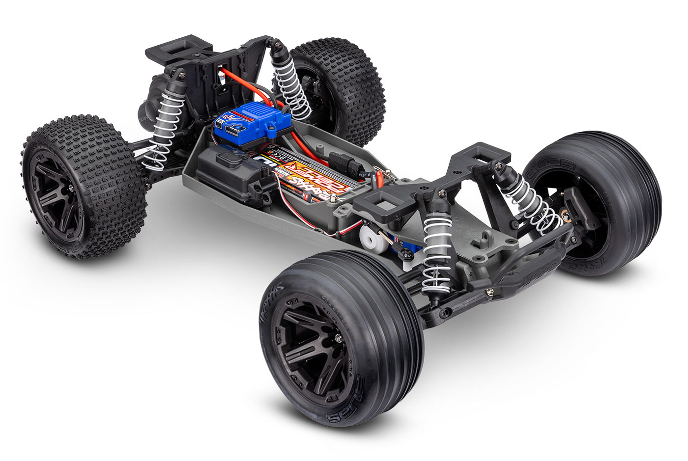 Traxxas Rustler 2WD 1/10 RTR TQ EHD Blå-X - Batteri/USB-C Laddare