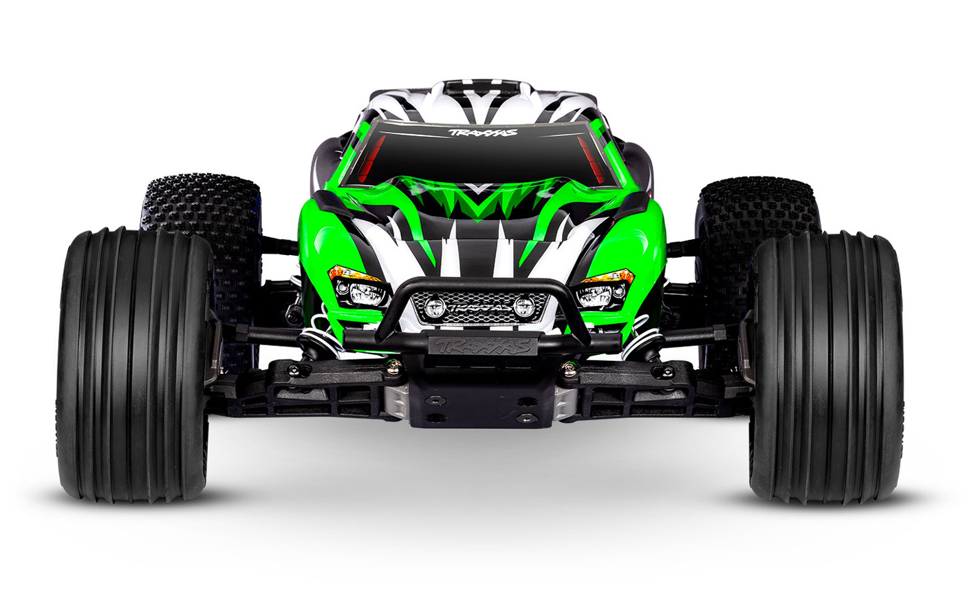 Traxxas Rustler 2WD 1/10 EHD Grön-X - Batteri/USB-C Laddare
