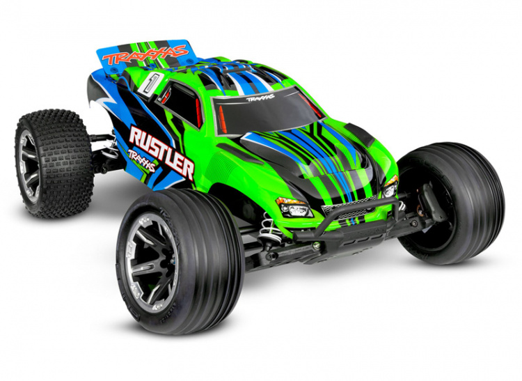 Traxxas Rustler 2WD EHD 1/10 Grön