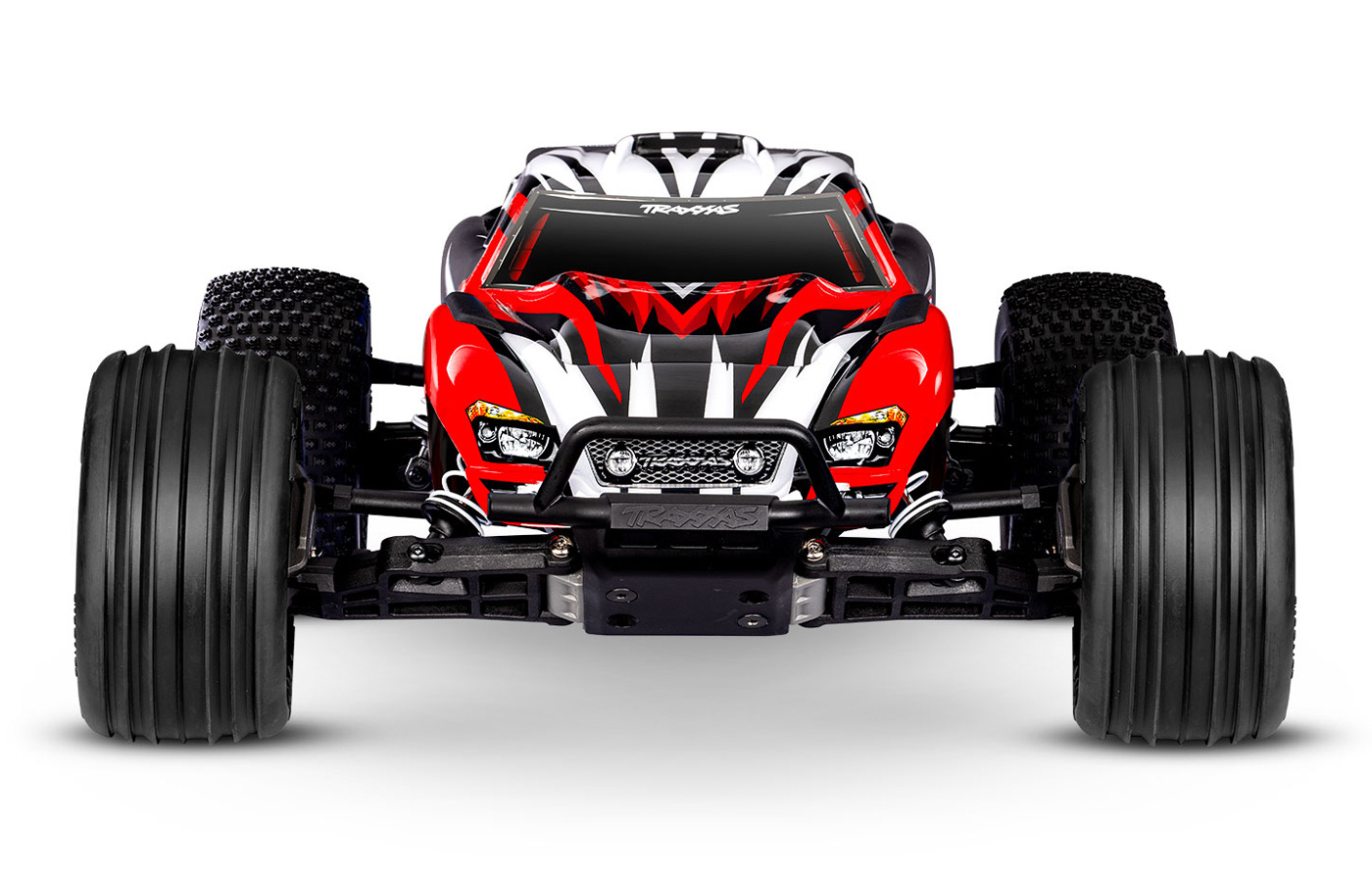 Traxxas Rustler 2WD 1/10 EHD Röd-X USB-C  - Batteri/USB-C Laddare