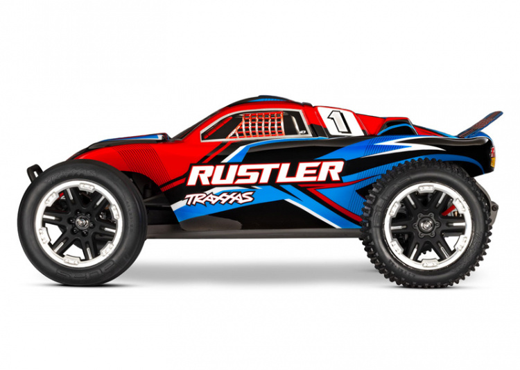 Traxxas Rustler 2WD EHD 1/10 Röd 