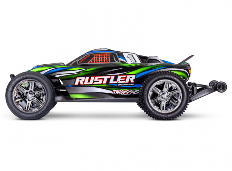 Traxxas Rustler 2WD BL-2s EHD 1/10 Grön