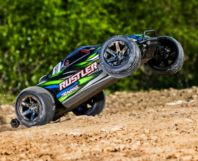 Traxxas Rustler 2WD BL-2s EHD 1/10 Grön