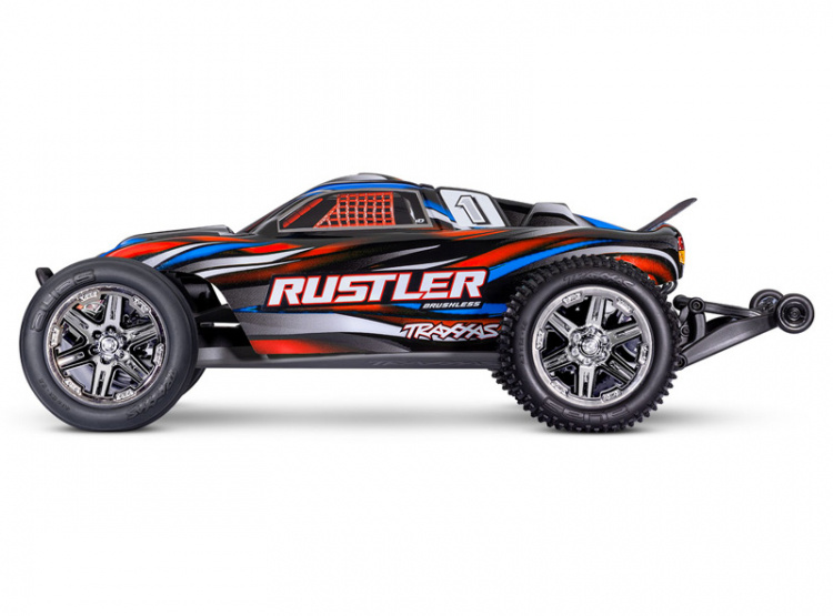 Traxxas Rustler 2WD BL-2s EHD 1/10 Röd