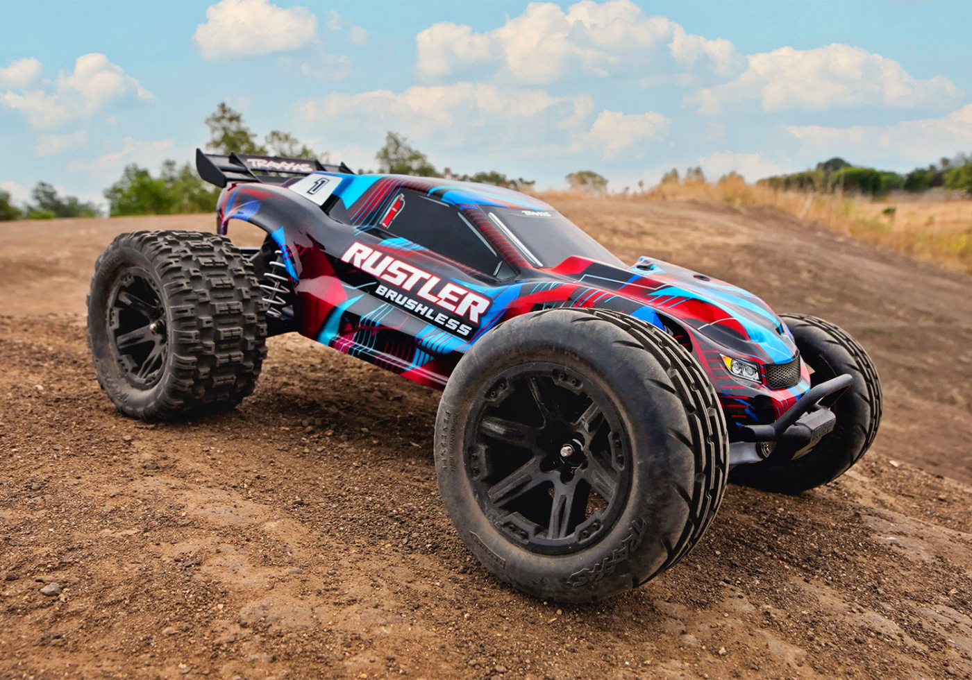 Traxxas Rustler 2WD 1/10 HD VX3 BL 3S RTR Röd