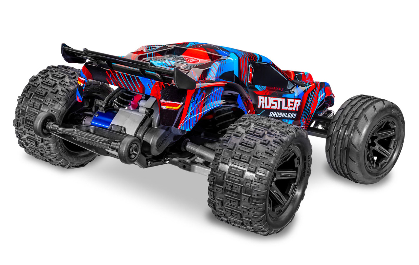 Traxxas Rustler 2WD 1/10 HD VX3 BL 3S RTR Röd