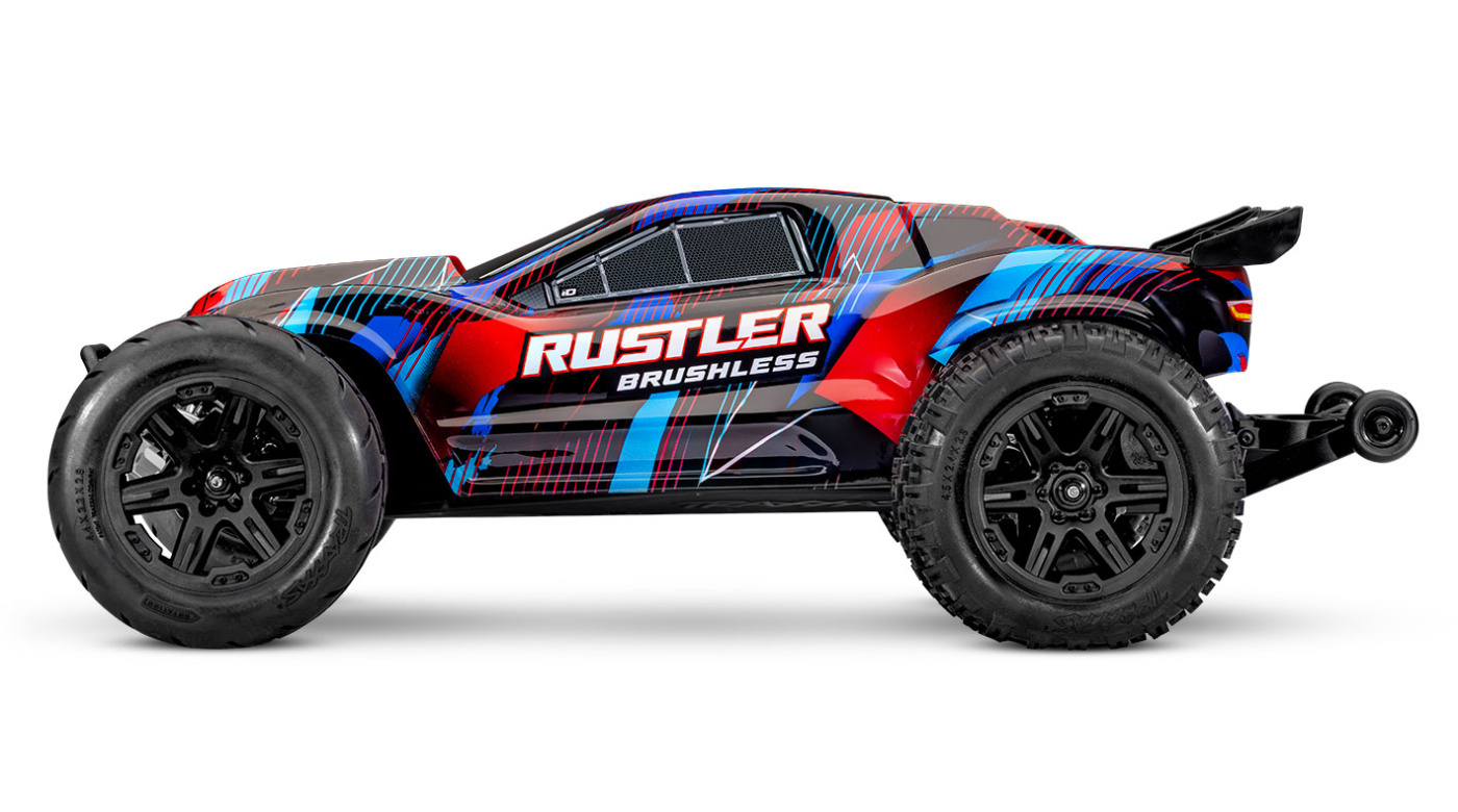 Traxxas Rustler 2WD 1/10 HD VX3 BL 3S RTR Röd
