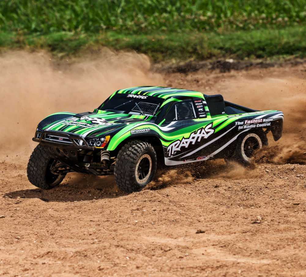 Traxxas Slash 2WD 1/10 RTR Grön EHD Clipless - NiMH Batteri/USB-C Laddare