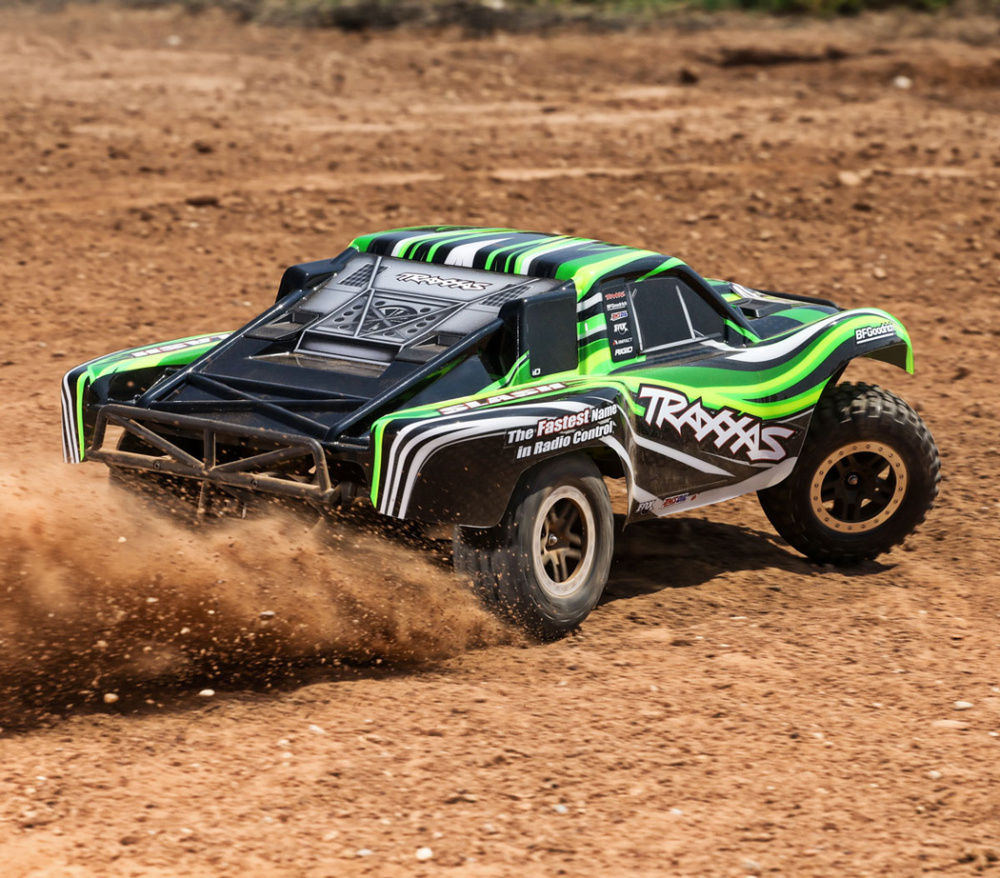 Traxxas Slash 2WD 1/10 RTR Grön EHD Clipless - NiMH Batteri/USB-C Laddare