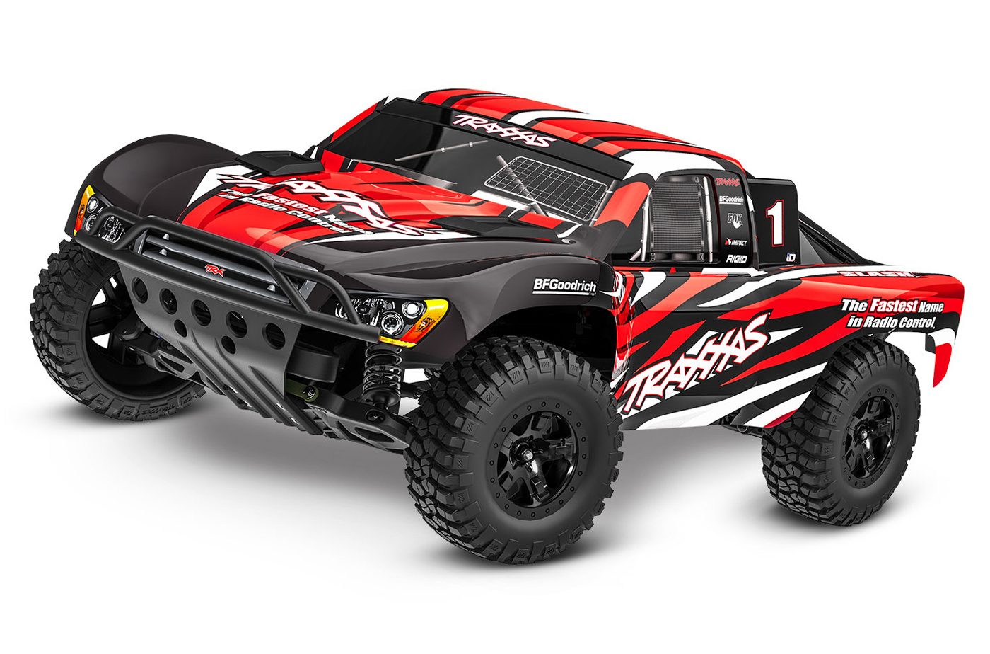 Traxxas Slash 2WD 1/10 Röd-X EHD Clipless - Batteri/USB-C Laddare