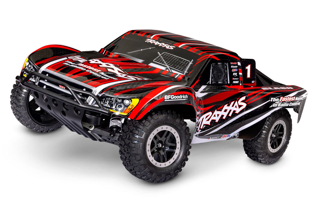 Traxxas Slash 2WD 1/10 RTR Röd EHD Clipless - NiMH Batteri/USB-C Laddare