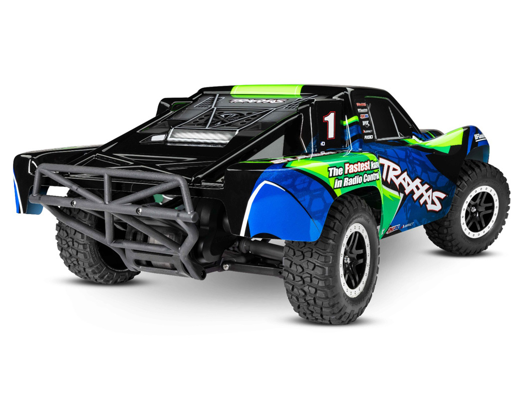 Traxxas Slash VXL 2WD Clipless 1 /10 RTR TQi TSM EHD Grön