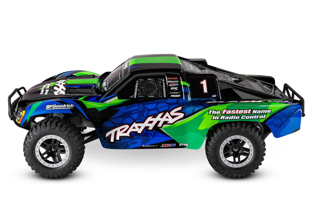 Traxxas Slash VXL 2WD Clipless 1 /10 RTR TQi TSM EHD Grön