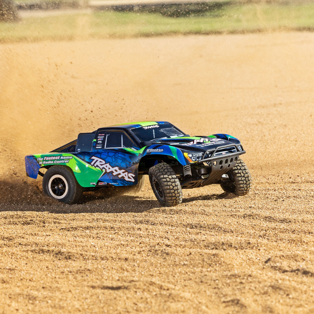 Traxxas Slash VXL 2WD Clipless 1 /10 RTR TQi TSM EHD Grön