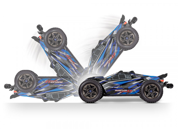 Traxxas Rustler 4WD Ultimate Clipless 1/10 Grön 