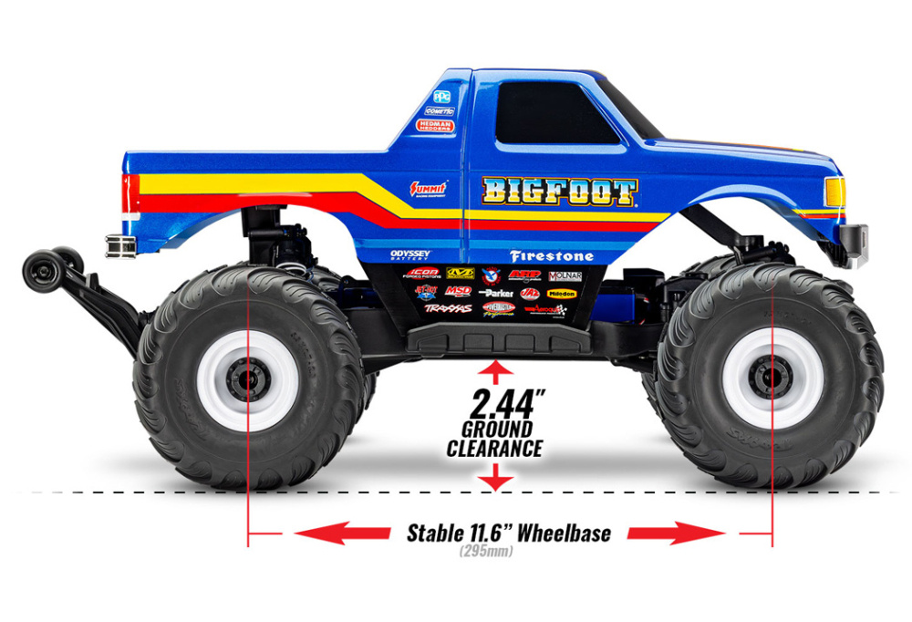 Traxxas BIGFOOT 4x4 BL-2s EHD 1/10 RTR TQ