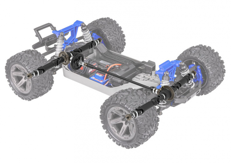 Traxxas Rustler 4WD BL-2s 1/10 Blå