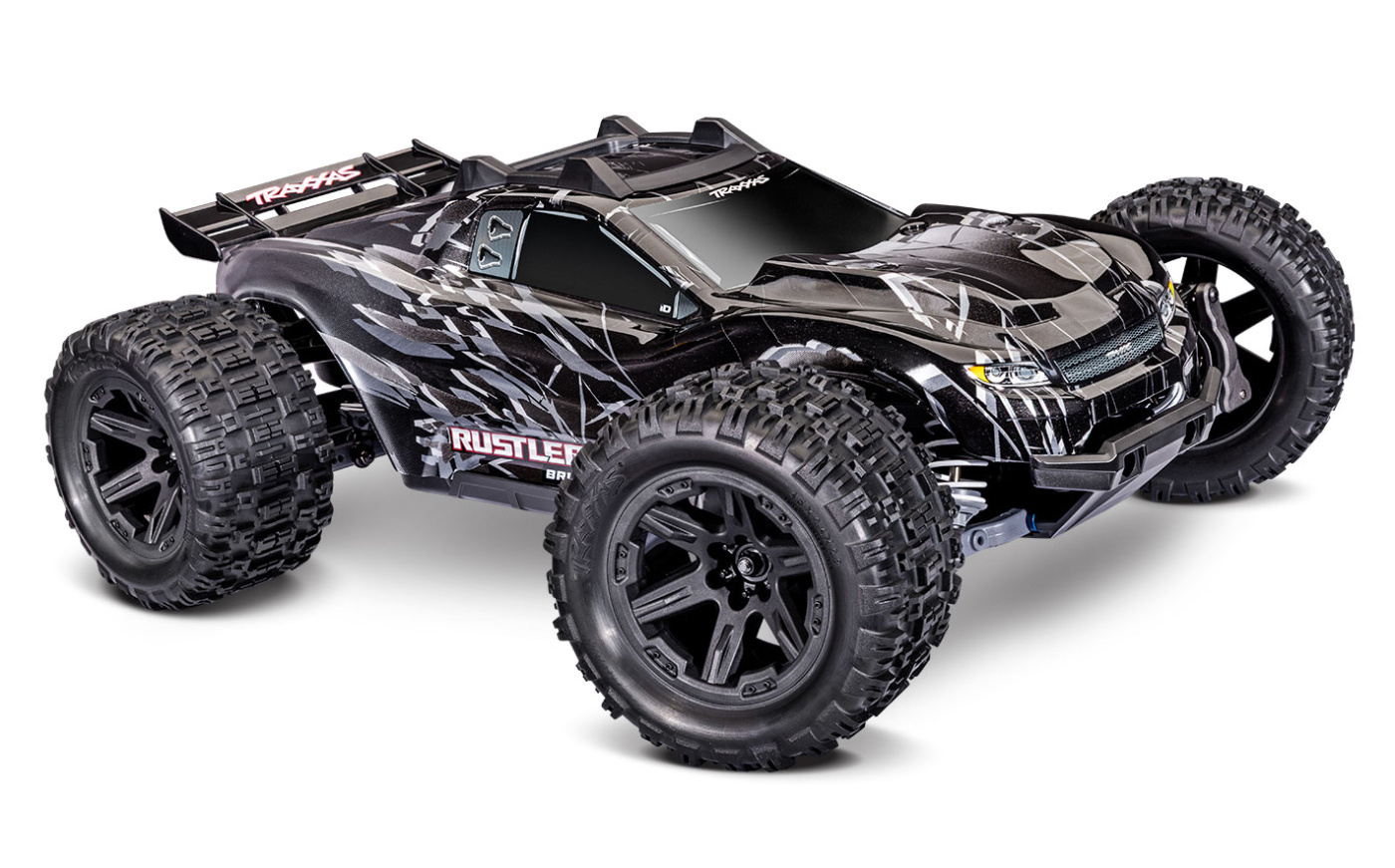 Traxxas Rustler 4x4 1/10 HD VX3 BL 3S RTR Svart
