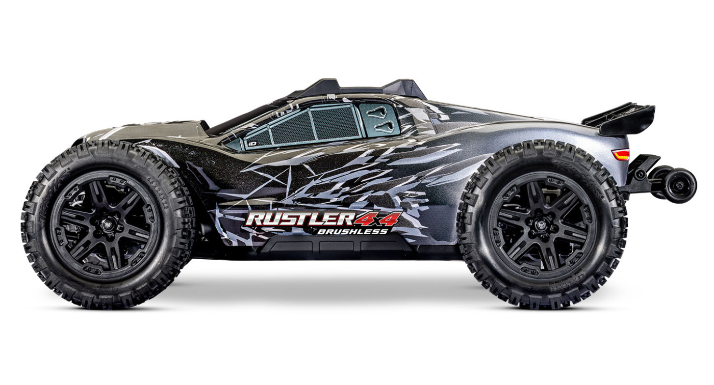 Traxxas Rustler 4x4 1/10 HD VX3 BL 3S RTR Svart