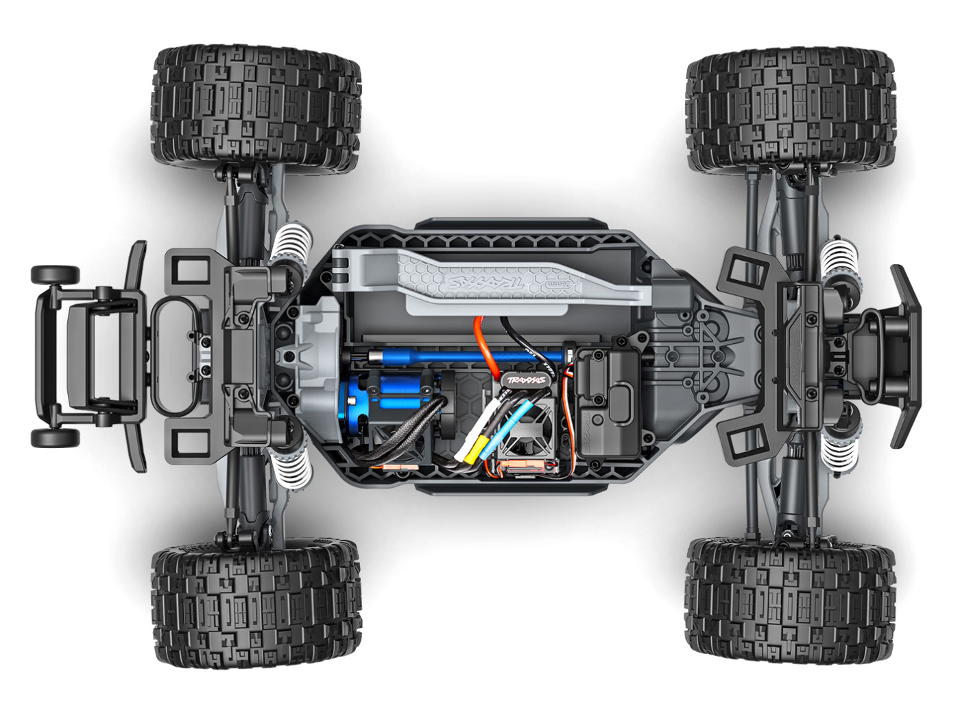 Traxxas Rustler 4x4 1/10 HD VX3 BL 3S RTR Svart