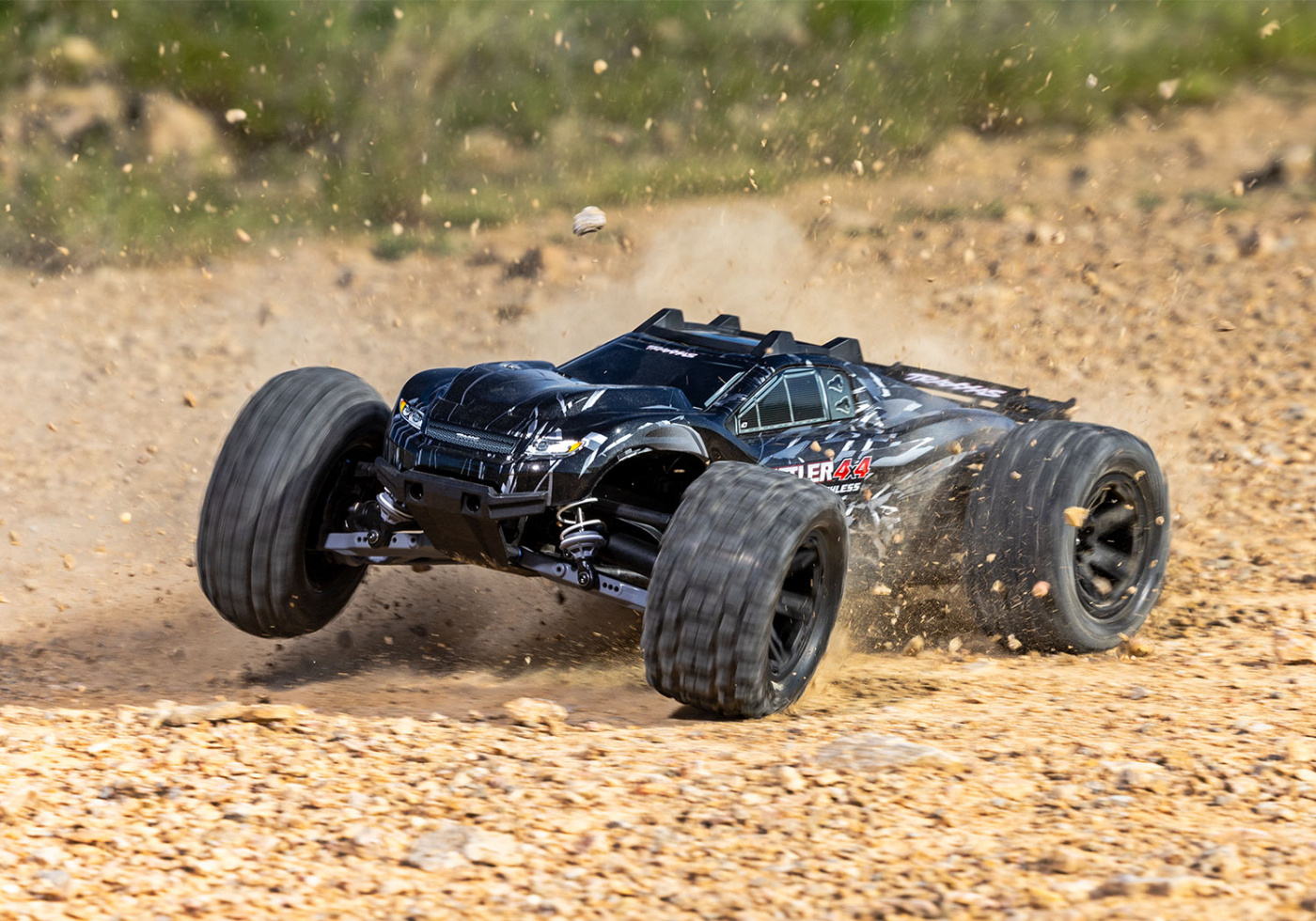 Traxxas Rustler 4x4 1/10 HD VX3 BL 3S RTR Svart