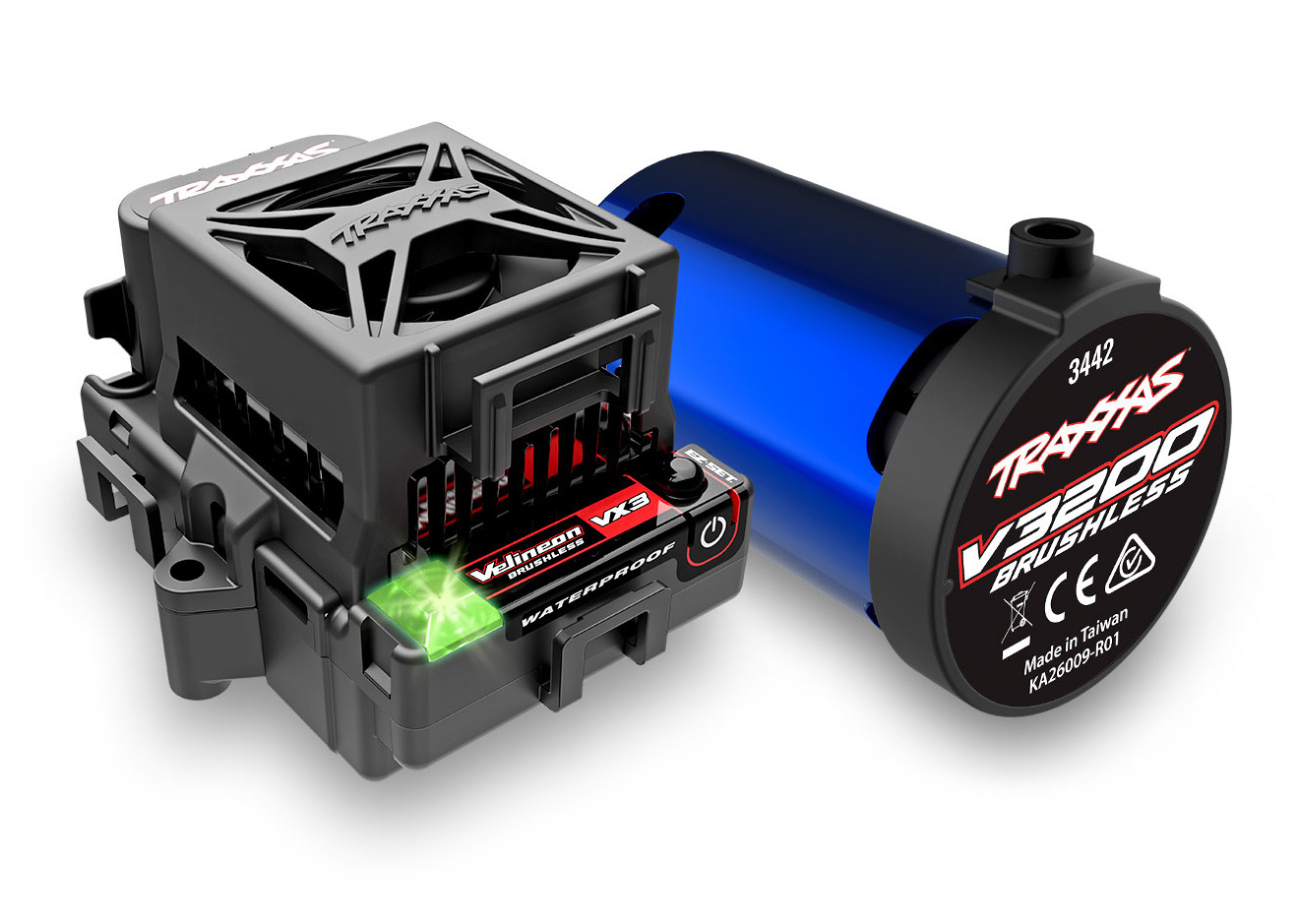 Traxxas Rustler 4x4 1/10 HD VX3 BL 3S RTR Svart
