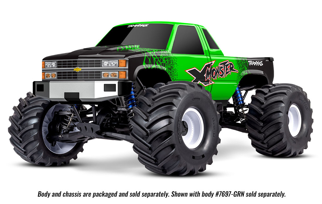 Traxxas X-Monster 8s Chassi 4WD Brushless TQi TSM (utan Kaross)