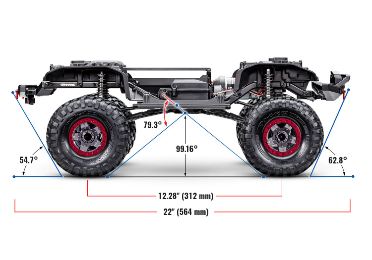 Traxxas TRX-4 Sport Scale High Trail 4WD 1/10 Blå