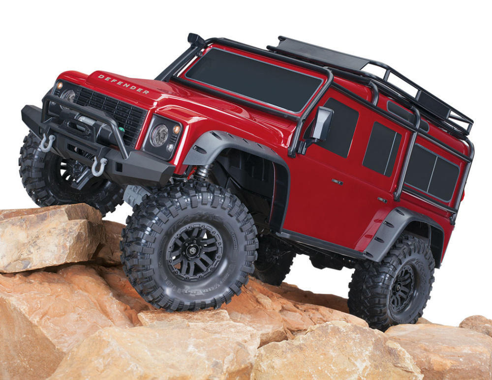 Traxxas TRX-4 Land Rover Defender Clipless Röd RTR