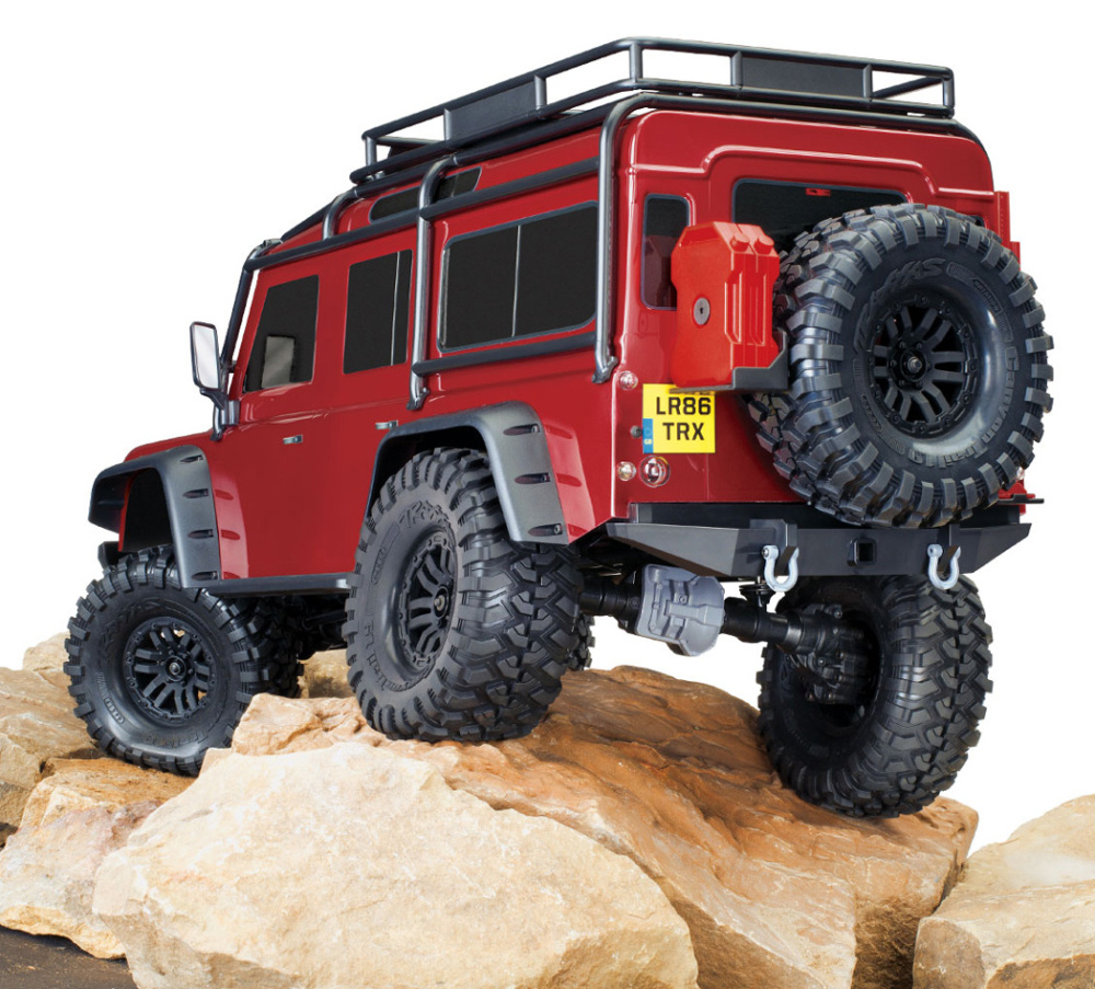Traxxas TRX-4 Land Rover Defender Clipless Röd RTR