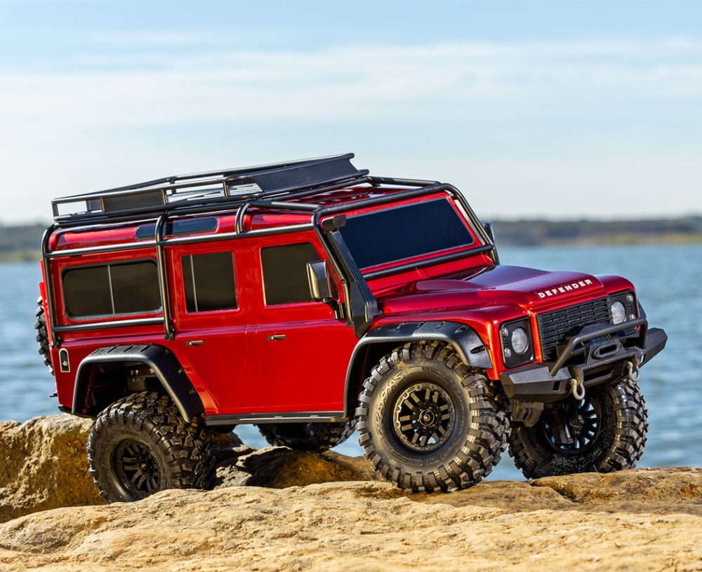 Traxxas TRX-4 Land Rover Defender Clipless Röd RTR