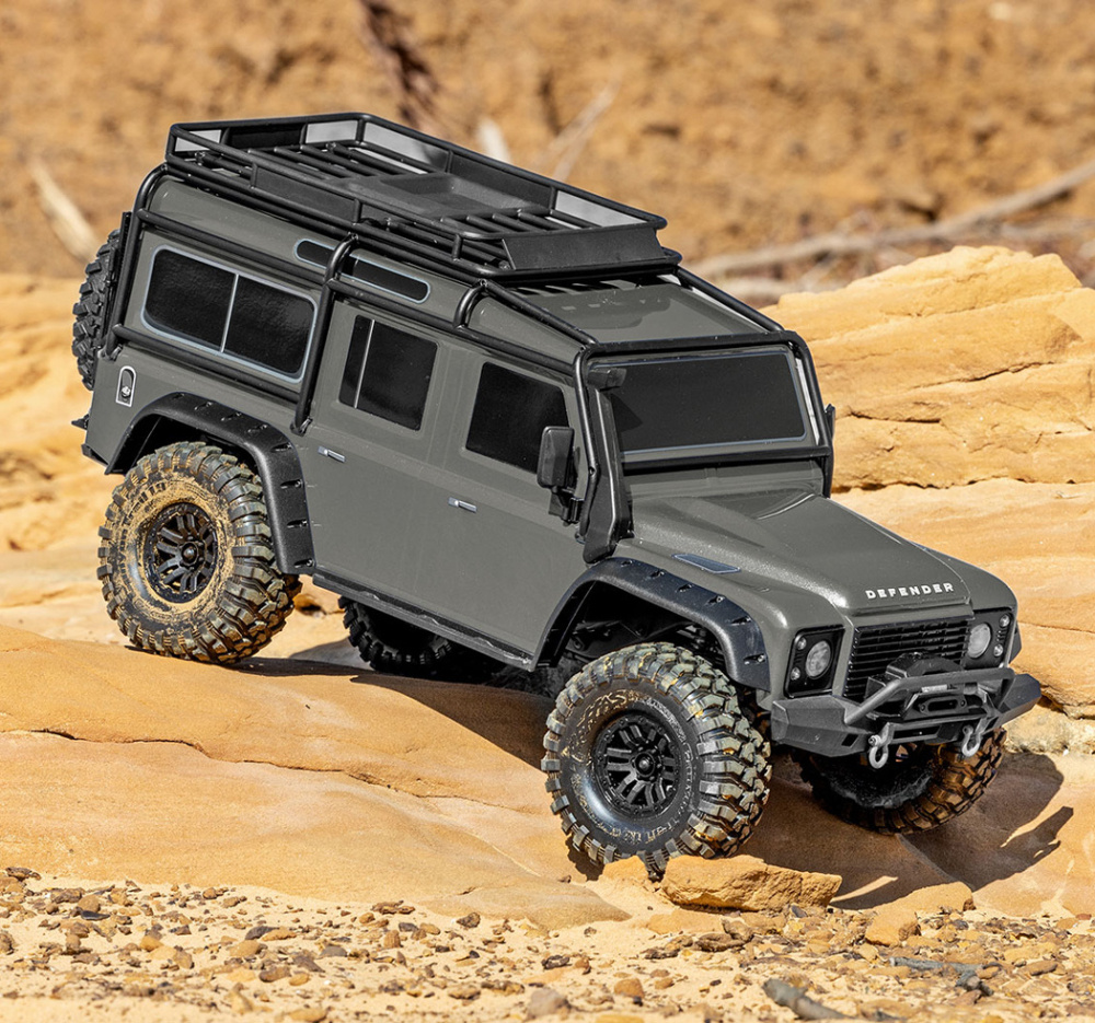 Traxxas TRX-4 Land Rover Defender Clipless Silver RTR