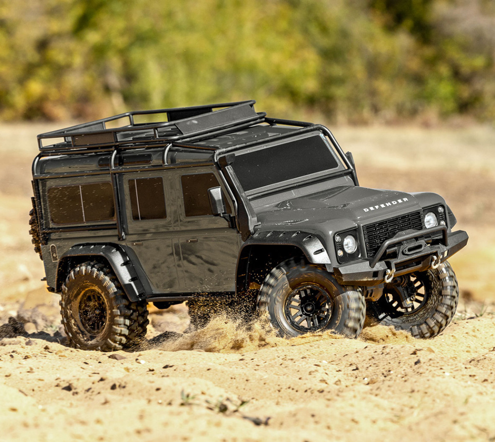 Traxxas TRX-4 Land Rover Defender Clipless Silver RTR