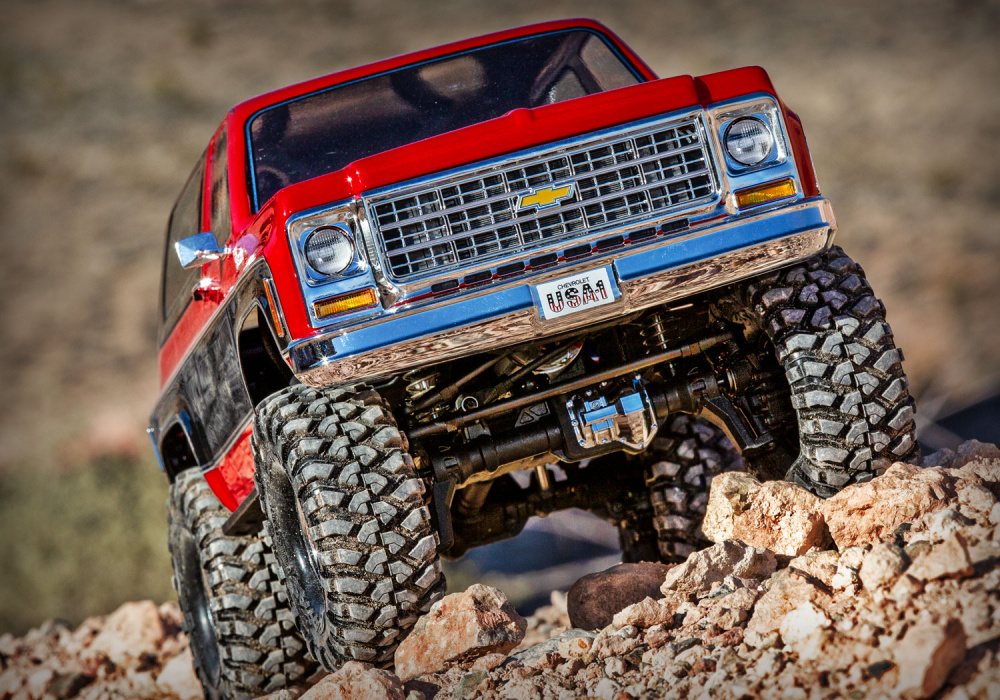 Traxxas TRX-4 Chevy Blazer Clipless 1/10 Röd