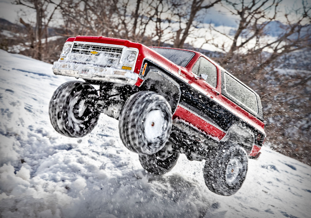 Traxxas TRX-4 Chevy Blazer Clipless 1/10 Röd
