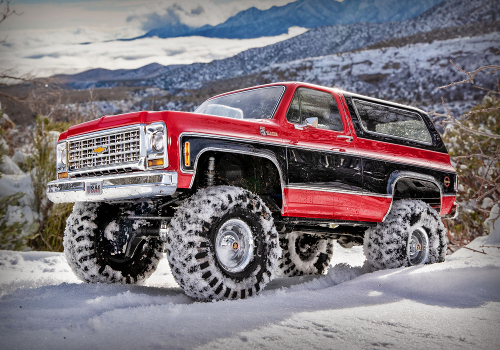 Traxxas TRX-4 Chevy Blazer Clipless 1/10 Röd