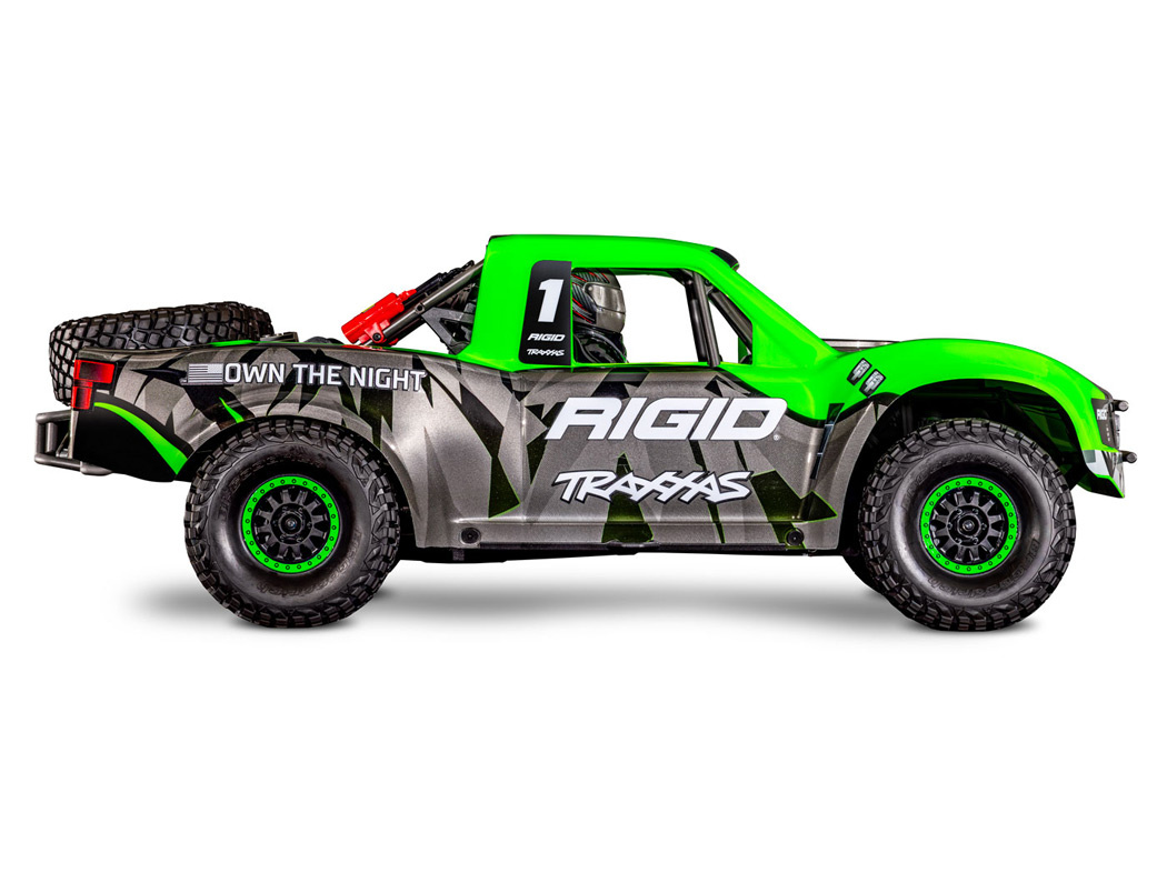 Traxxas UDR 4WD TQi TSM LED-set RTR RIGID-GRÖN
