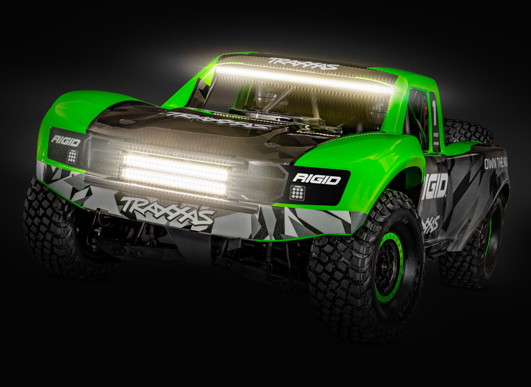 Traxxas UDR 4WD TQi TSM LED-set RTR RIGID-GRÖN