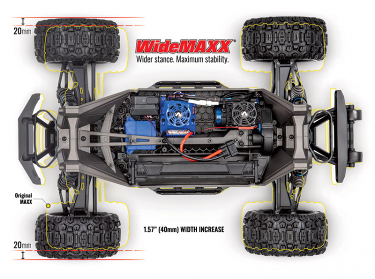 Traxxas Maxx Widemaxx 4WD 1/10 Blå