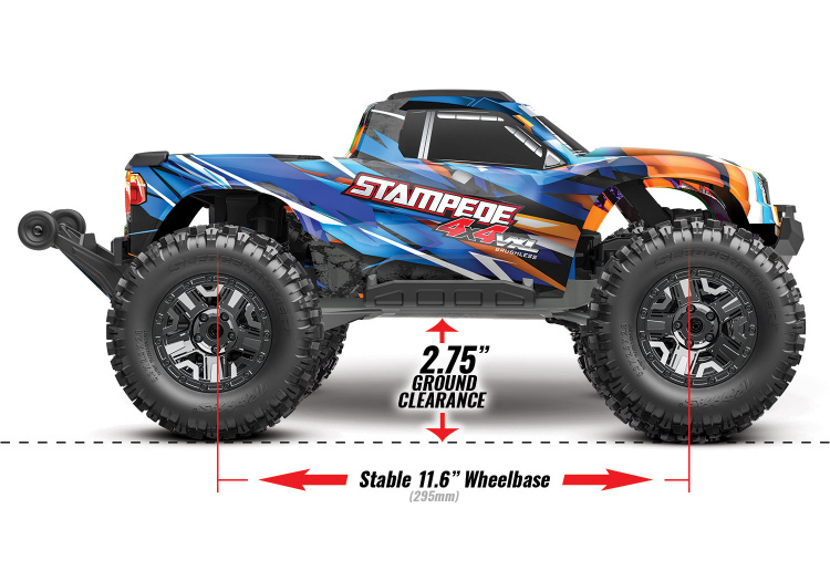 Traxxas Stampede 4WD VXL HD 1/10 Blå
