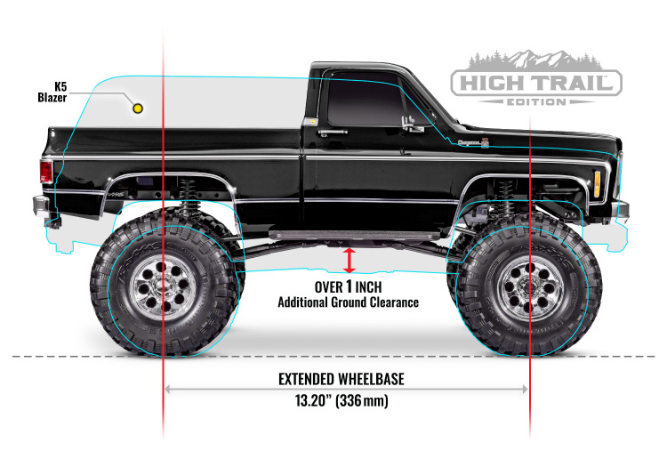 Traxxas TRX-4 Chevrolet K10 High Trail 4WD 1/10 Svart