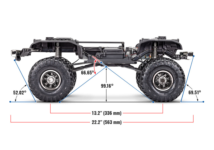 Traxxas TRX-4 Chevrolet K10 High Trail 4WD 1/10 Röd