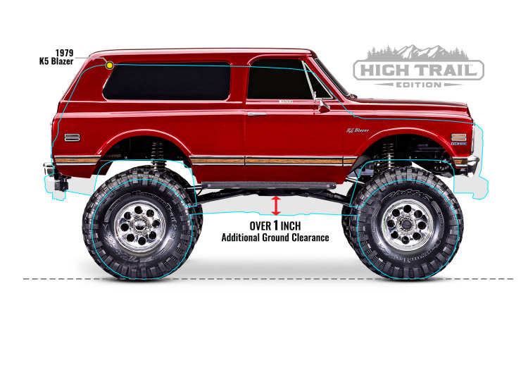 Traxxas TRX-4 1972 Blazer High Trail 4WD 1/10 Röd