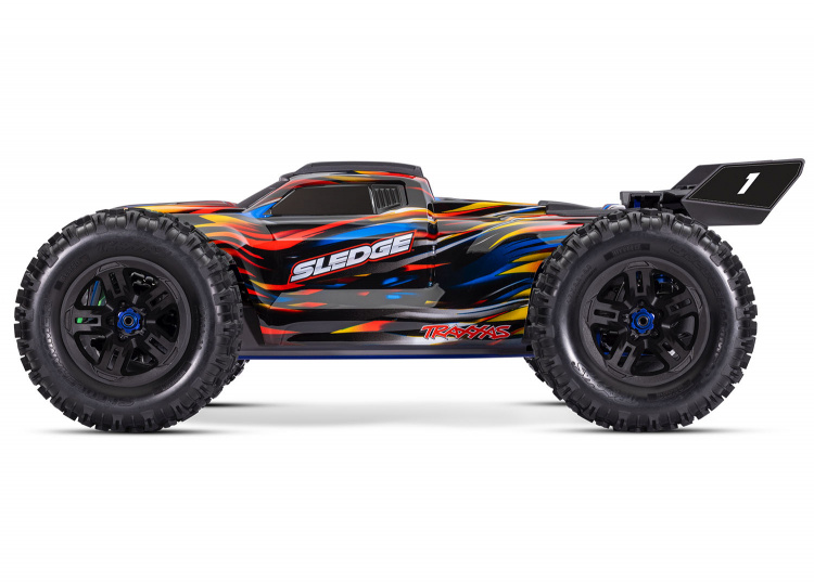 Traxxas Sledge 1/8 Truck VXL-6s Belted Blå