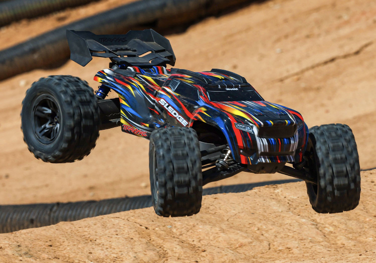 Traxxas Sledge 1/8 Truck VXL-6s Belted Blå