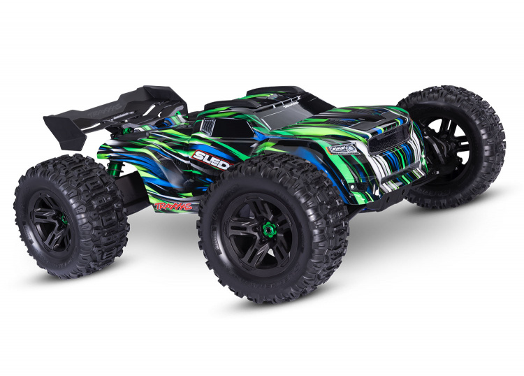 Traxxas Sledge 1/8 Truck VXL-6s Belted Grön