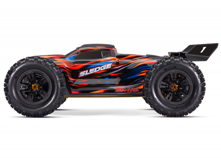 Traxxas Sledge 1/8 Truck VXL-6s Belted Orange