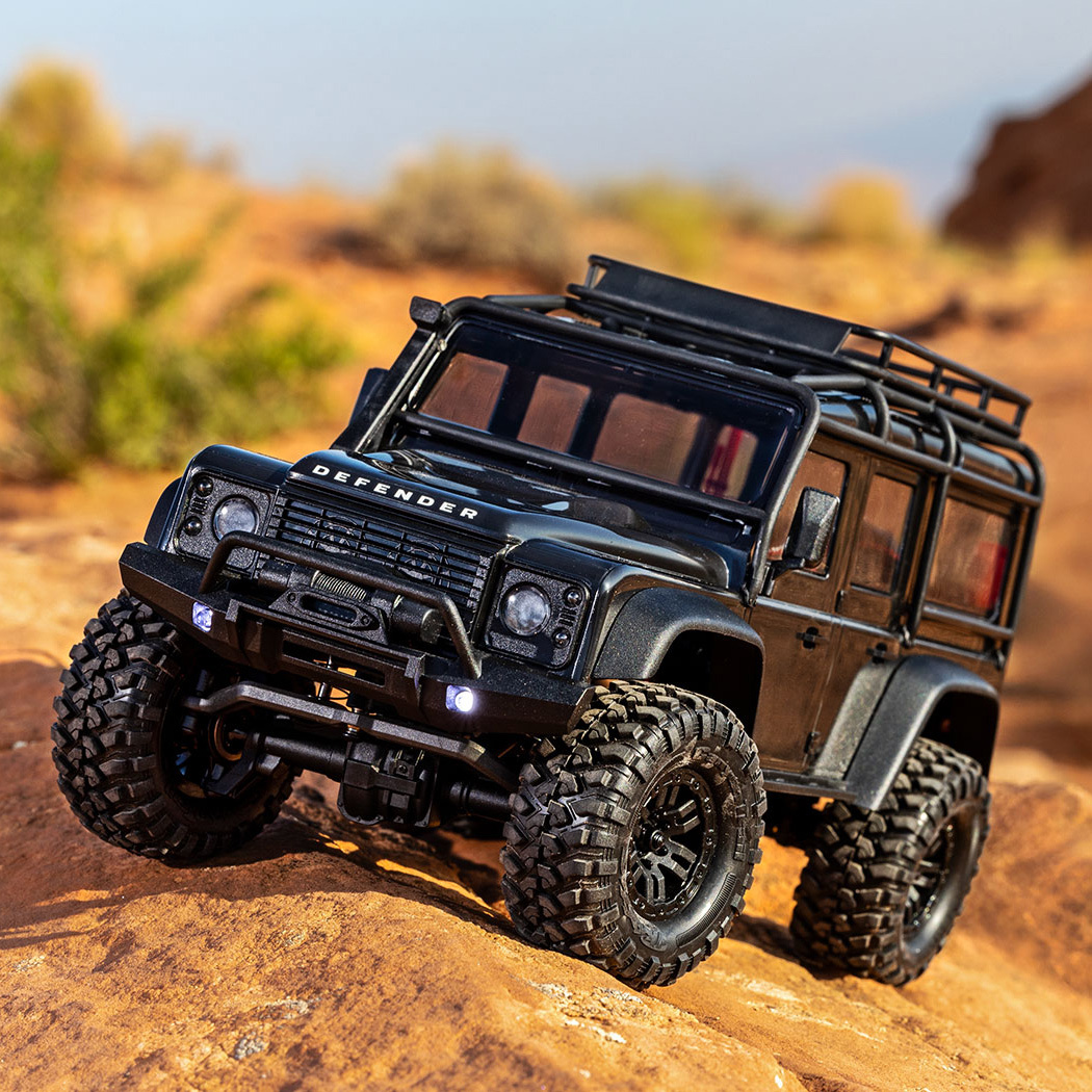 Traxxas TRX-4M 1/18 Defender Crawler Svart RTR - 2S LiPo/USB Laddare
