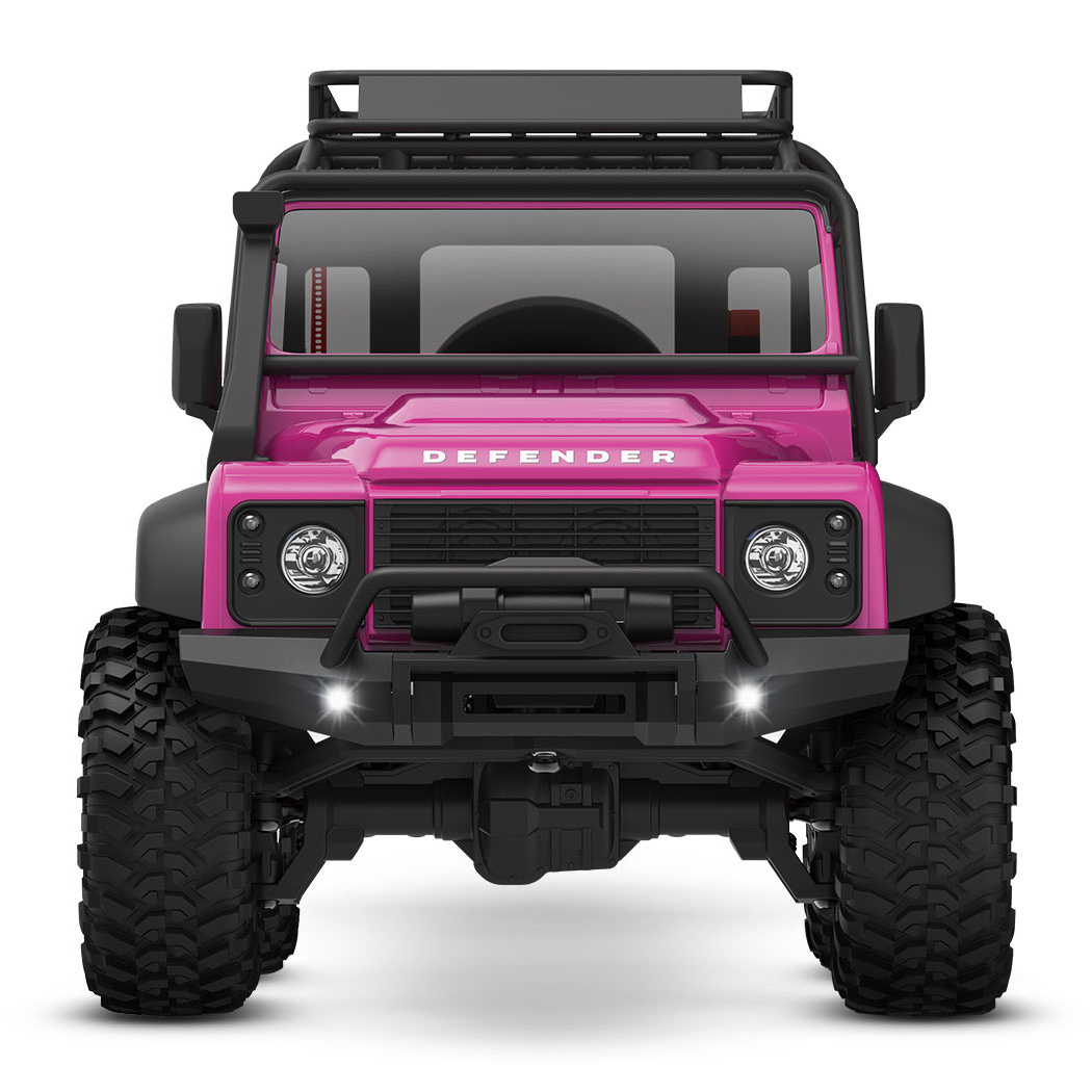 Traxxas TRX-4M 1/18 Defender Crawler Rosa RTR - 2S LiPo/USB Laddare